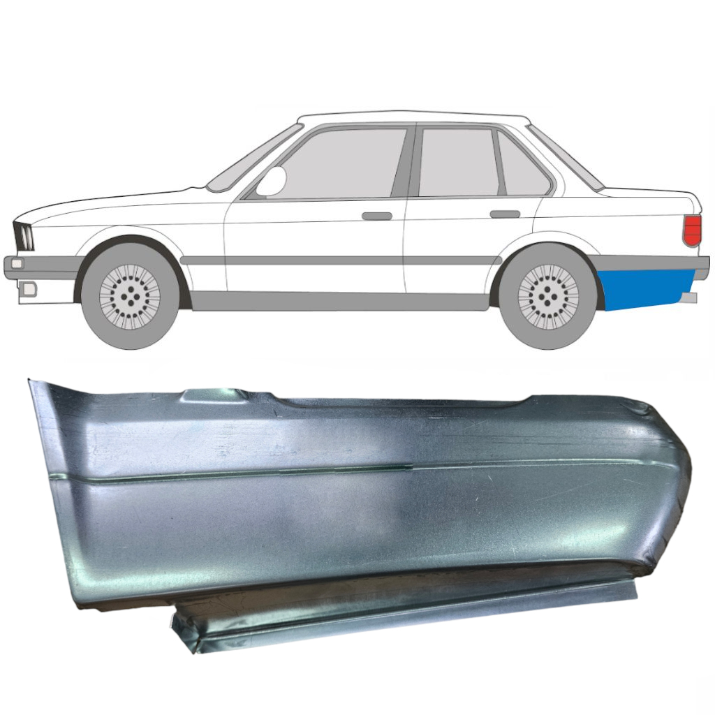 BMW 3 E30 1982-1987 2/4 DOOR REAR WING REPAIR PANEL / PAIR