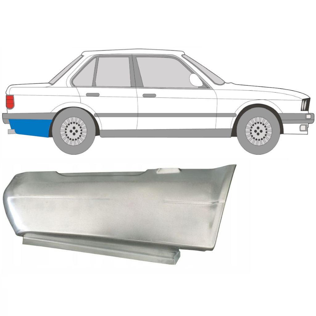 BMW 3 E30 1982-1987 2/4 DOOR REAR WING REPAIR PANEL / PAIR