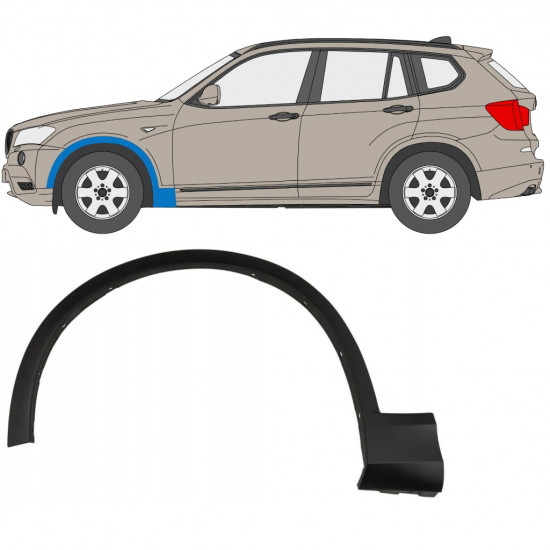 BMW X3 2010-2014 FRONT WHEEL ARCH COVER / LEFT