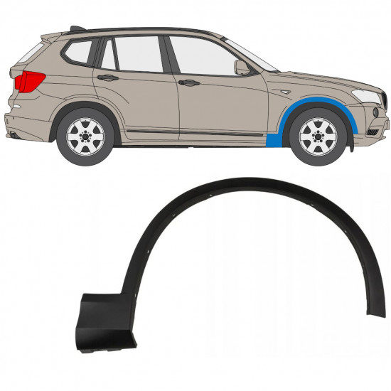 BMW X3 2010-2014 FRONT WHEEL ARCH COVER / RIGHT