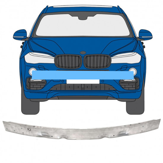 Front bumper reinforcement for BMW X5 F15 F85 / X6 F16 F86 2013- 5506