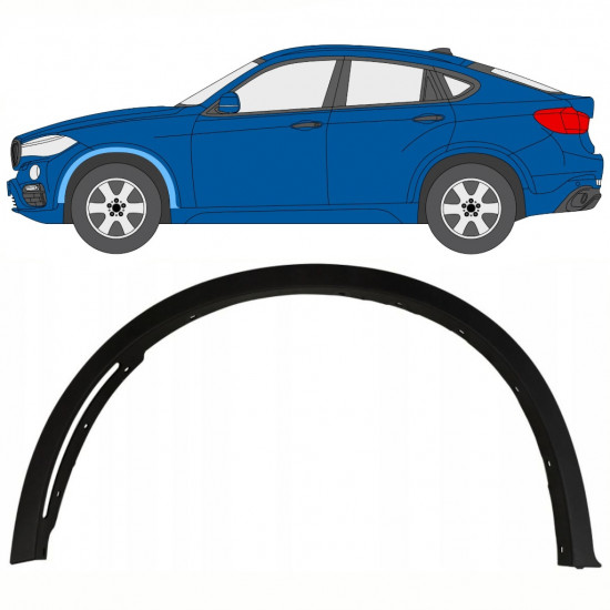 BMW X6 2014-2019 FRONT WHEEL ARCH COVER / LEFT