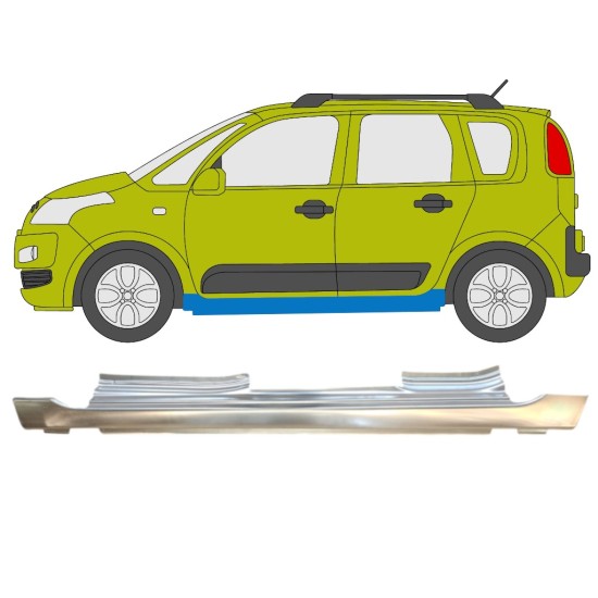 Full sill repair panel for Citroen C3 Picasso 2008- / Left 14633