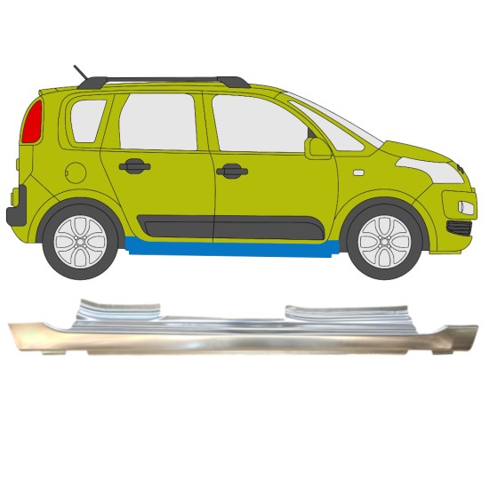 Full sill repair panel for Citroen C3 Picasso 2008- / Right 14632