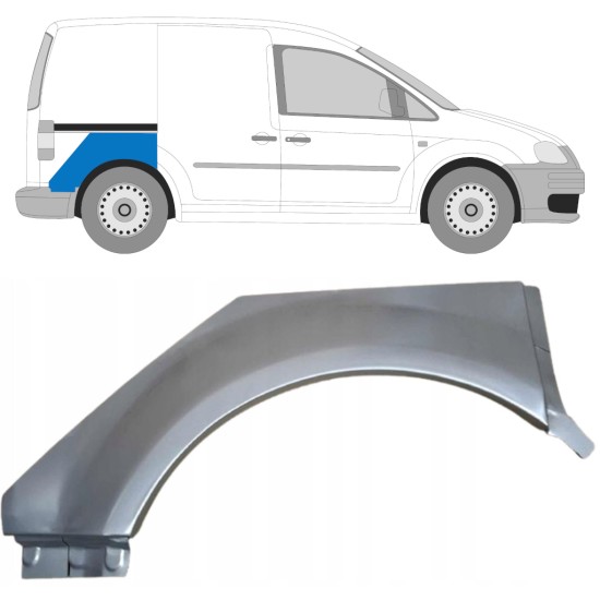 Rear wing repair panel for Volkswagen Caddy 2004-2020 / Right 15160