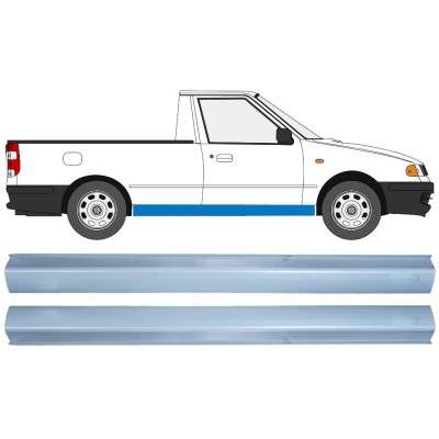 Sill repair panel for Volkswagen Caddy 1995-2004 / Left = Right (symmetrical) / PICKUP / Set 16186