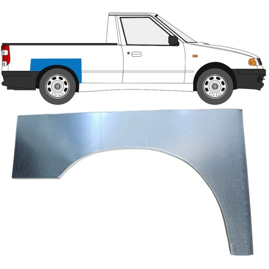 Rear wing repair panel