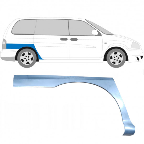 Rear wing repair panel for Kia Carnival 1998-2006 / Right 6669