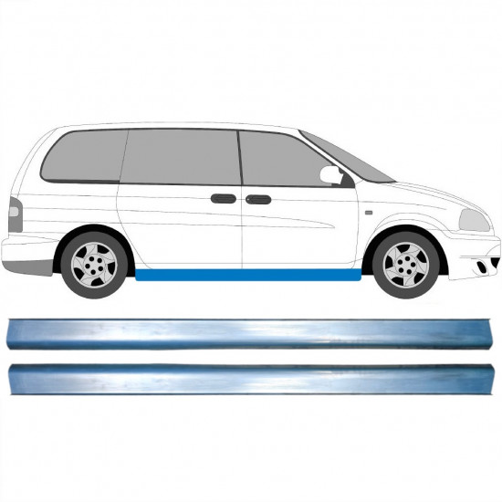 Sill repair panel for Kia Carnival 1998-2006 / Left = Right (symmetrical) / Set 10691