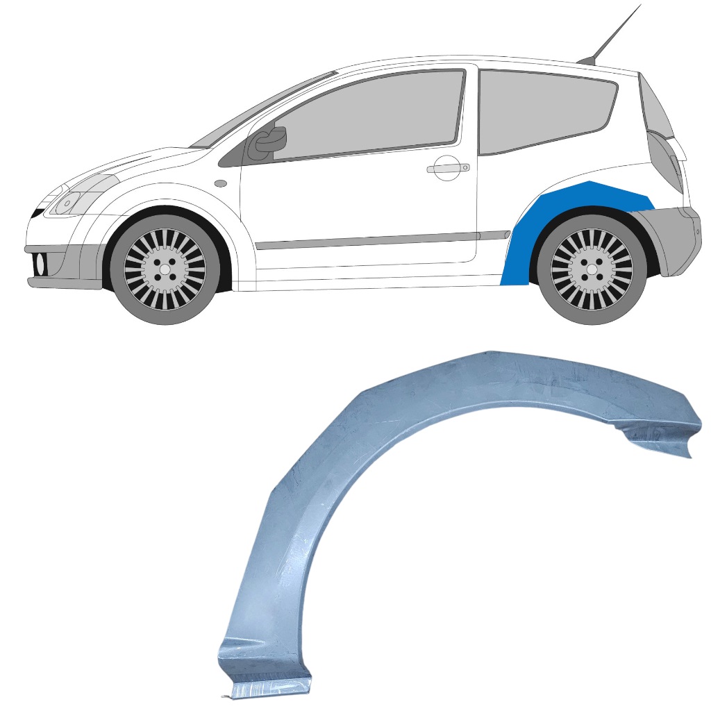 CITROEN C2 2003-2009 REAR WHEEL ARCH / LEFT