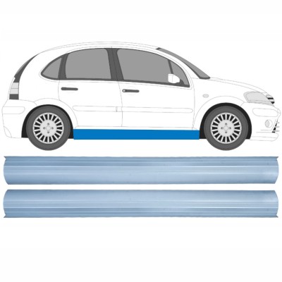 Lower sill repair panel for Citroen C3 2002-2010 / Left+Right / Set 16122