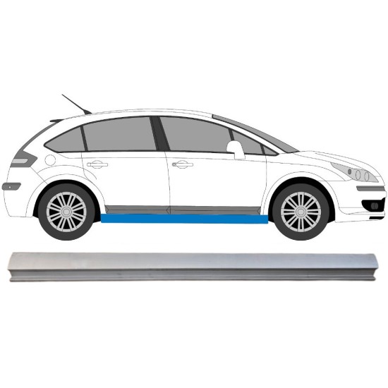 Lower sill repair panel for Citroen C4 2004-2011 / Right 16040