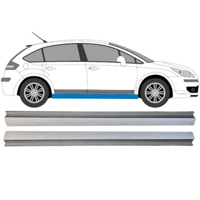 Lower sill repair panel for Citroen C4 2004-2011 / Left+Right / Set 16042