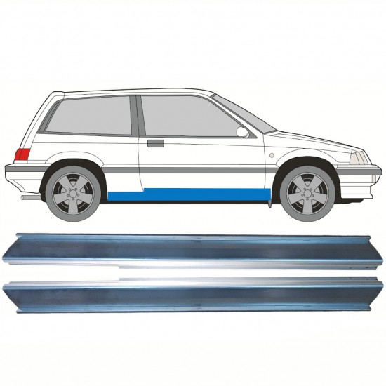 Sill repair panel for Honda Civic 1983-1987 / Left+Right / Set 10628