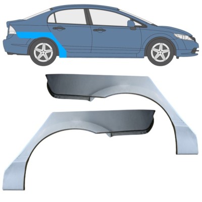 Rear wing repair panel for Honda Civic 2005-2011 / Left+Right / SEDAN / Set 16766
