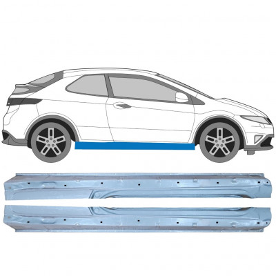 Sill repair panel for Honda Civic 2005-2011 / Left+Right / Set 10093