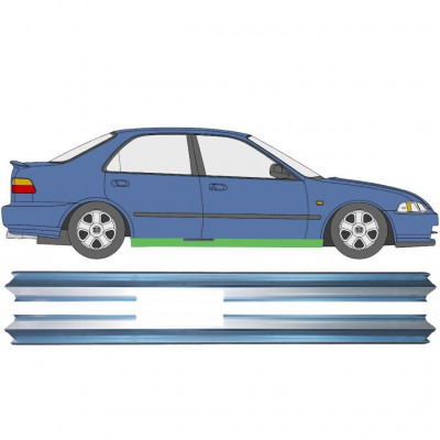 Sill repair panel for Honda Civic 1991-1995 / Left+Right / Set 10559