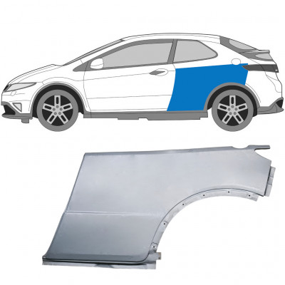 Rear wing repair panel for Honda Civic 2005-2011 / Left 6637