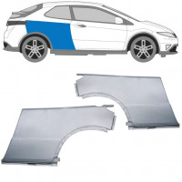 Rear wing repair panel for Honda Civic 2005-2011 / Left+Right / Set 9617