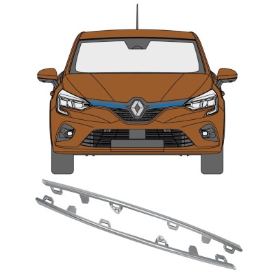 Grille trim for Renault Clio V 2019- / Left+Right 16236