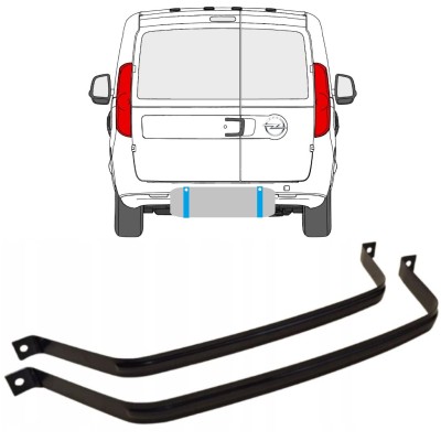 Fuel tank straps for Opel Combo D 2011-2018 15041