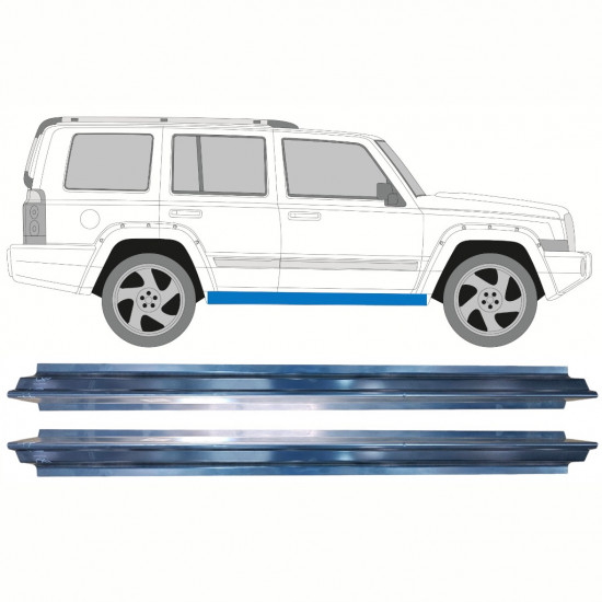 Sill repair panel for Jeep Commander 2005-2010 / Left = Right (symmetrical) / Set 10061