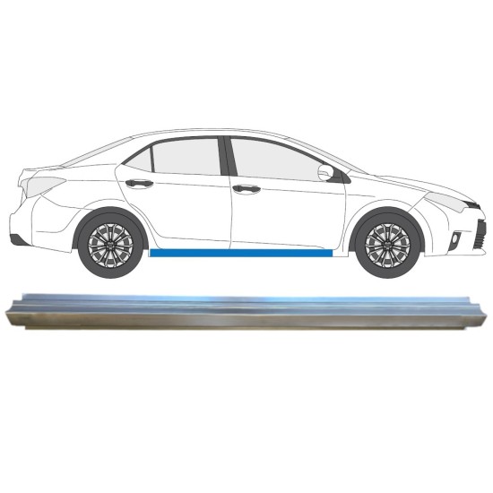 Sill repair panel for Toyota Corolla 2013-2019 / Right 14889
