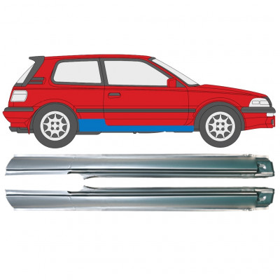 Sill repair panel for Toyota Corolla 1987-1992 / Left+Right / Set 9797