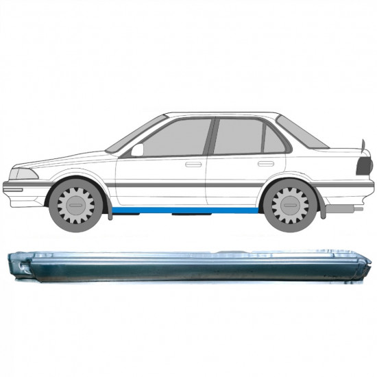 Sill repair panel for Toyota Corolla 1985- / Left 7052