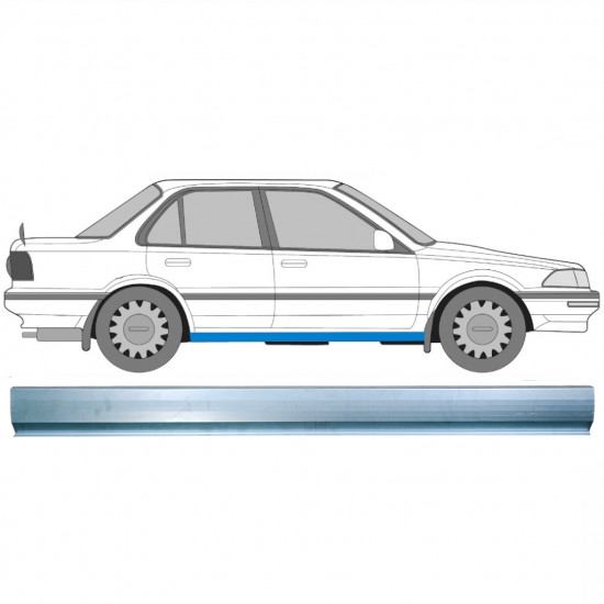 Sill repair panel for Toyota Corolla 1987-1994 / Left = Right (symmetrical) 9358