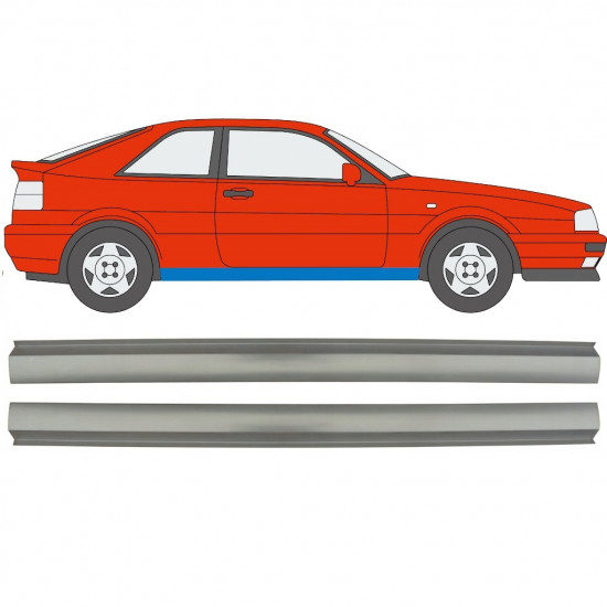 VW CORRADO 1987-1995 SILL REPAIR / RIGHT + LEFT / SET
