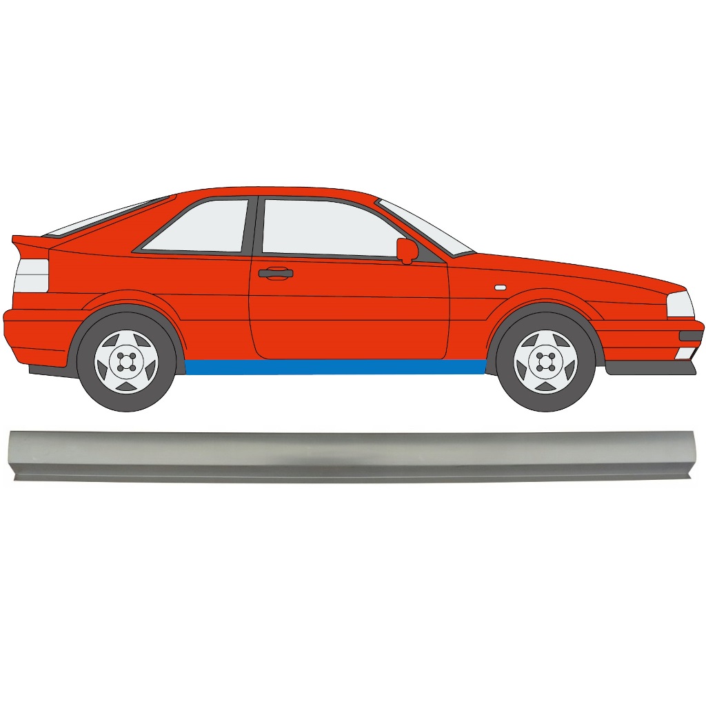  VW CORRADO 1987-1995 SILL REPAIR PANEL / RIGHT = LEFT
