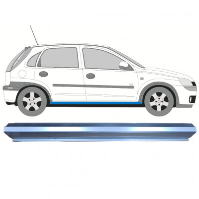 Sill repair panel for Opel Corsa 2000-2010 / Left = Right (symmetrical) /  7278