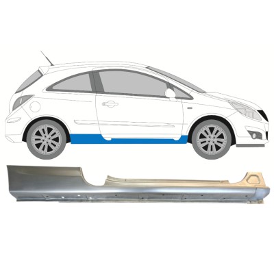 Full sill repair panel for Opel Corsa D 2006-2015 / Right / HATCHBACK 14572