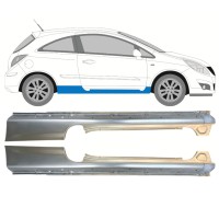 Full sill repair panel for Opel Corsa D 2006-2015 / Left+Right / HATCHBACK / Set 14574