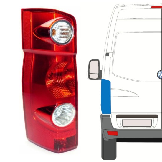 Rear light for Volkswagen Crafter 2005-2017 / Left 15573