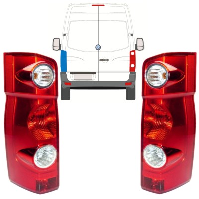 Rear light for Volkswagen Crafter 2005-2017 / Left+Right / Set 15574