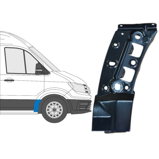 Front wing repair panel for MAN TGE 2016- / Right 16094