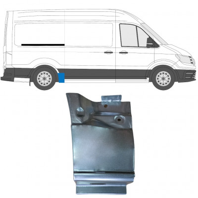 Rear wing repair panel for Volkswagen Crafter / MAN THE 2017- / MWB / Right 11601