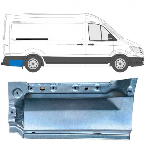 Rear wing repair panel for Volkswagen Crafter / MAN THE 2017- / MWB / LWB / Right 11592