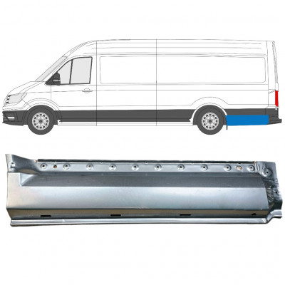 Rear wing repair panel for Volkswagen Crafter / MAN THE 2017- / XLWB / Left 11596