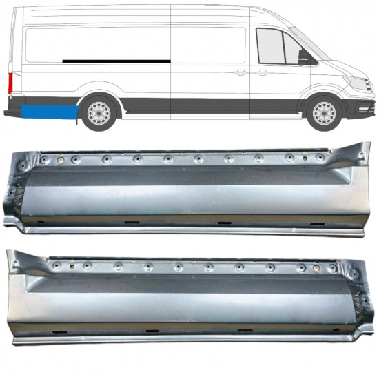 Rear wing repair panel for Volkswagen Crafter / MAN THE 2017- / XLWB / Set 11597