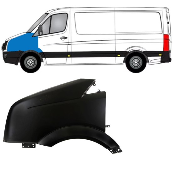 Front wing for Volkswagen Crafter 2005-2017 / Left 15353