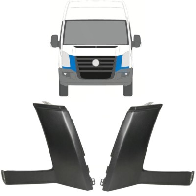 Trim under the headlight for Volkswagen Crafter 2005-2011 / Left+Right / Set 16856
