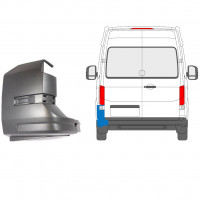 Rear bumper corner for Volkswagen Crafter 2017- / Left 9049