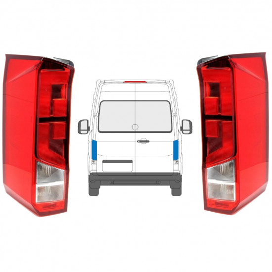 Rear light for Volkswagen Crafter 2017- / Left+Right / Set 12922