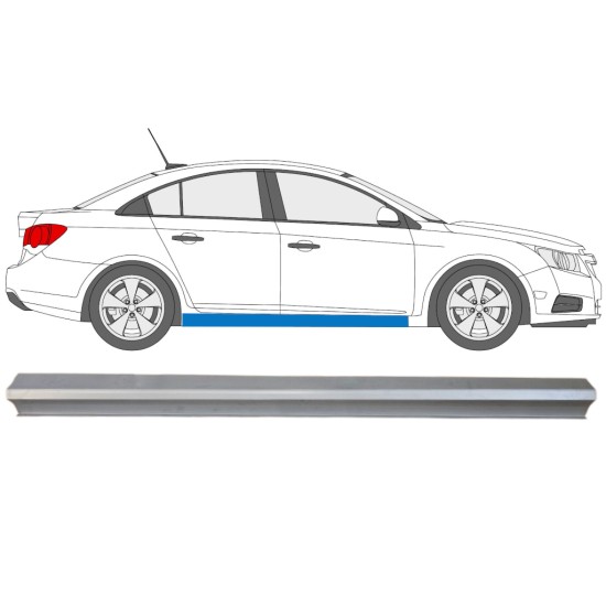 Lower sill repair panel for Chevrolet Cruze 2009-2014 / Right 15101