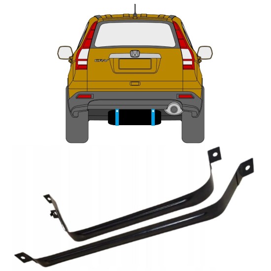 Fuel tank straps for Honda CR-V 2006-2011 15018