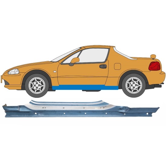Full sill repair panel for Honda Civic Del Sol 1992-1998 / Left 6184