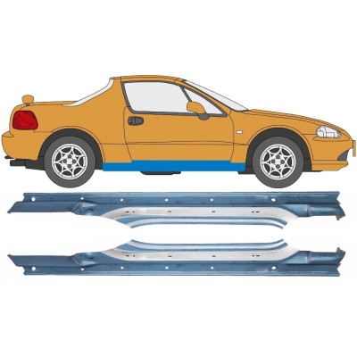 Full sill repair panel for Honda Civic Del Sol 1992-1998 / Left+Right / Set 10537